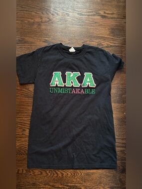 AKA UnmistAKAble Black Graphic Tee